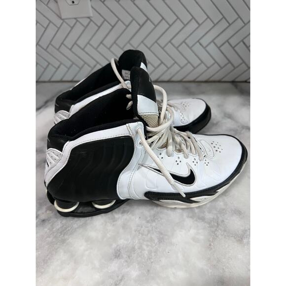 Vtg Nike Shox VC III Air Zoom Flight Men’s 8 White Black 313739-101 Basketball main image 9